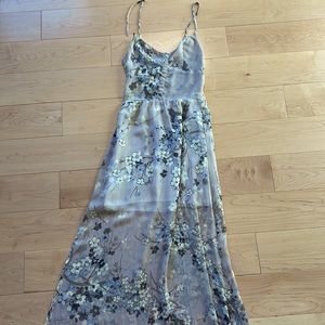 Reformation gorgeous floral dress with side slit